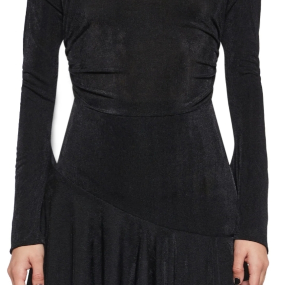 Elegant Black Long Sleeve Dress